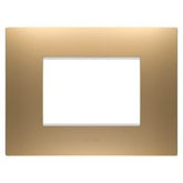 Ego frame in matte-satin gold tone 3 modules for the Coros series